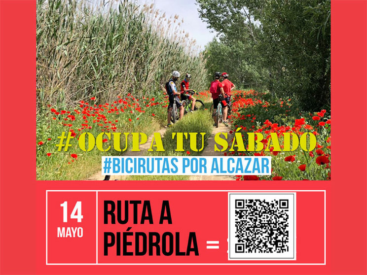 Para el día 14 se ha organizado #bicirutas por Alcázar.