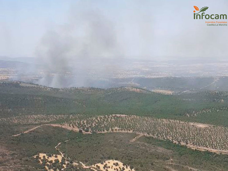 Incendio en Malagón.