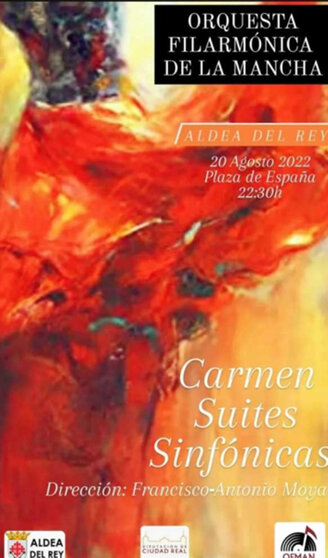 Cartel del concierto en Aldea del Rey