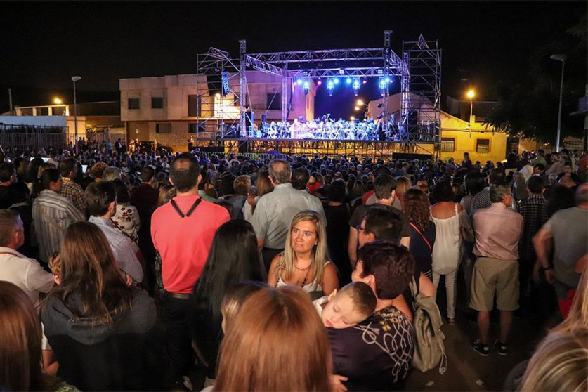 Aspecto del Parque 'Huerta Asaura', en un concierto prepandemia de septiembre