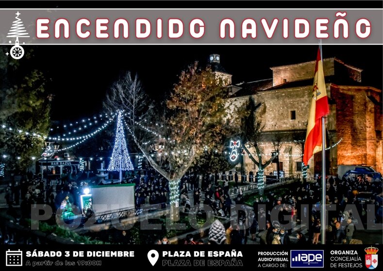 Cartel Encendido Navideño Pozuelo de Calatrava