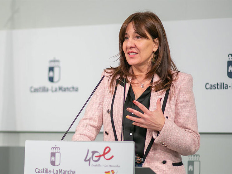 La portavoz del Gobierno de C-LM, Blanca Fernández.