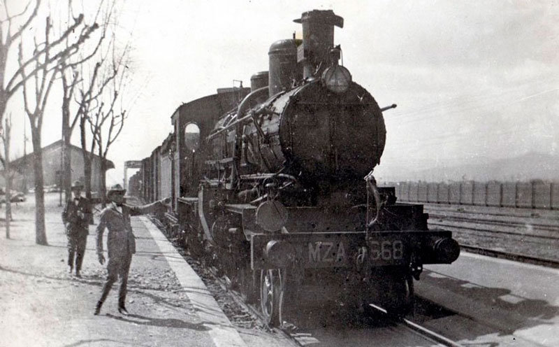 El primer tren Madrid-Aranjuez. Fuente: aranjuezenunclick.org