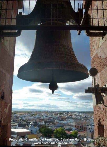 Campana de Iglesia Parroquial Nuestra Señora de la Concepción de Herencia. Fuente: historiadeherencia.es