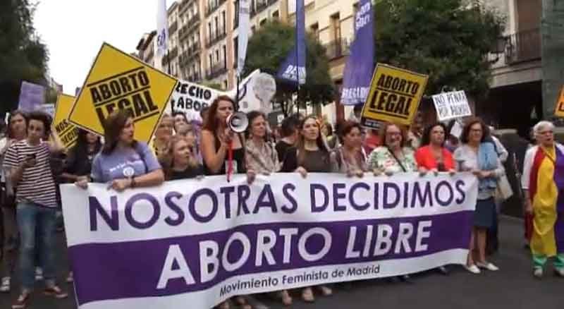 Manifestación a favor del aborto. Fuente: amecopress.net