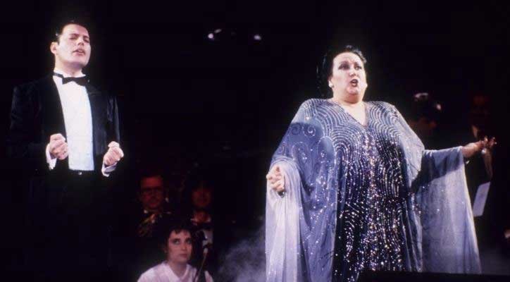 Freddie Mercury y Montserrat Caballé. Fuente: eulixe.com