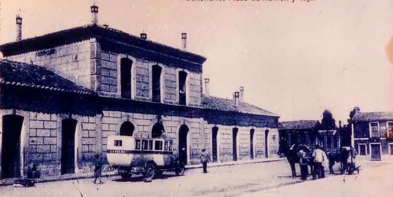 La Estación de Puertollano en los años 30 del siglo XX. Fuente:  portusplanus.com