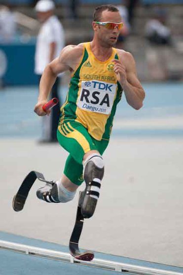 El atleta paralímpico sudafricano, Oscar Pistorius. Fuente: es.wikipedia.org