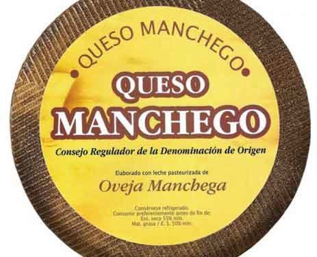 Etiqueta del Consejo Regulador de la Denominación de Origen del Queso Manchego. Fuente: financialfood.es