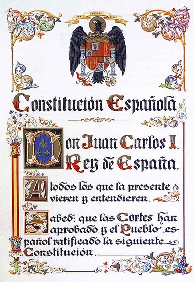 La Constitución Española. Fuente: es.wikipedia.org