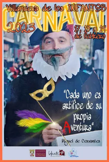 Cartel de Carnaval 2023 de Villanueva de los Infantes. Fuente: villanuevadelosinfantes.es